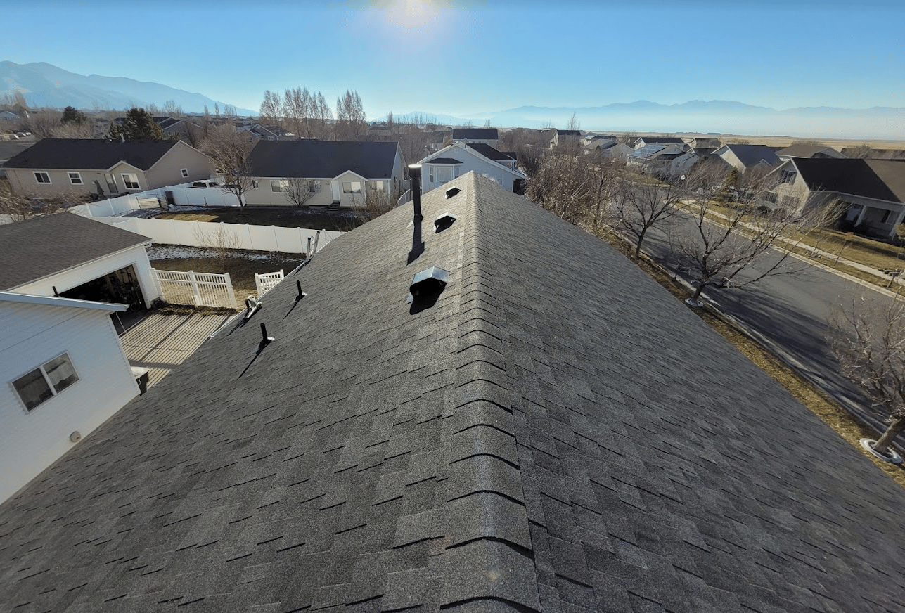 New Black Asphalt Shingle Roof
