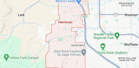 map of herriman city utah