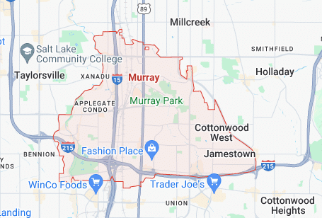 Map of murray city utah