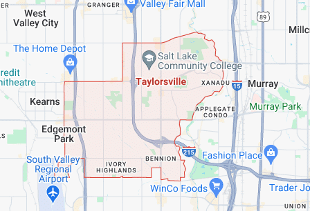 Map of Taylorsville Utah